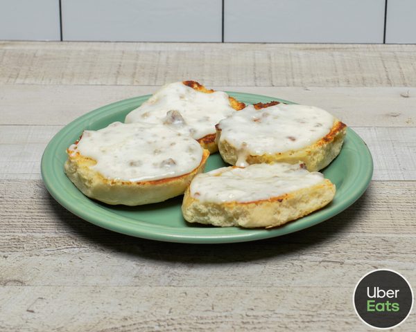 Biscuits and gravy at Green Cactus Mexican Grill